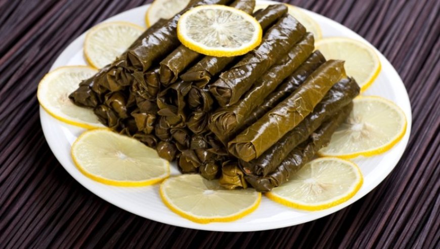 Traditional Turkish food; Yaprak sarması