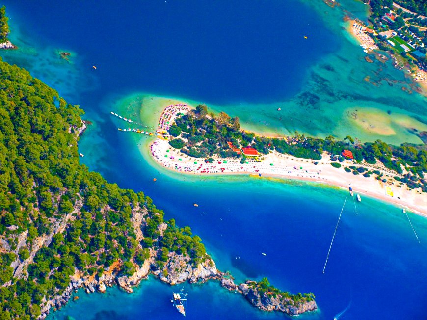 The clear blue of Ölüdeniz is famous worldwide